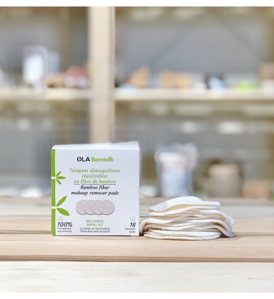 Диски для снятия макияжа Ola Bamboo, реффил