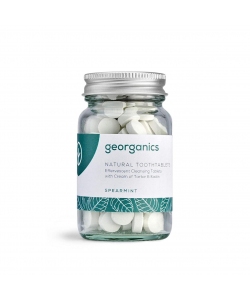 Таблетки для чищення зубів Georganics, солодка м ята