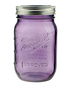 Скляна банка мейсон 0,5 л Ball, колір Purple