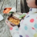 Сталевий ланч бокс Elephant Box на 3 секції, Three-in-One Snackbox