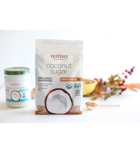 Органічний кокосовий цукор Nutiva, 454 г