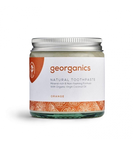 Дитяча натуральна зубна паста Georganics, Апельсин