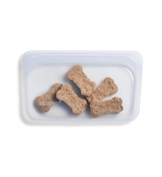 Силіконовий харчовий контейнер Stasher, snack bag 300 мл, колір Clear