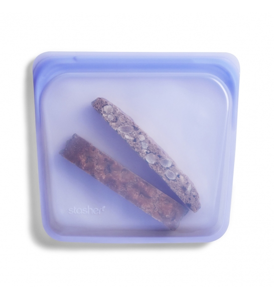 Силіконовий харчовий контейнер Stasher, sandwich bag, 450 мл, колір Amethyst