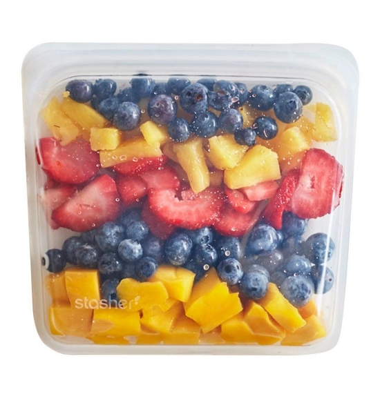 Силиконовый органайзер Stasher, sandwich bag 450 мл, цвет Clear