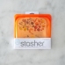 Силіконовий харчовий контейнер Stasher, sandwich bag 450 мл, колір Citrus