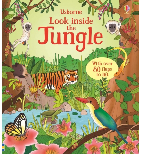 Книга з віконечками Look inside the jungle, Usborne