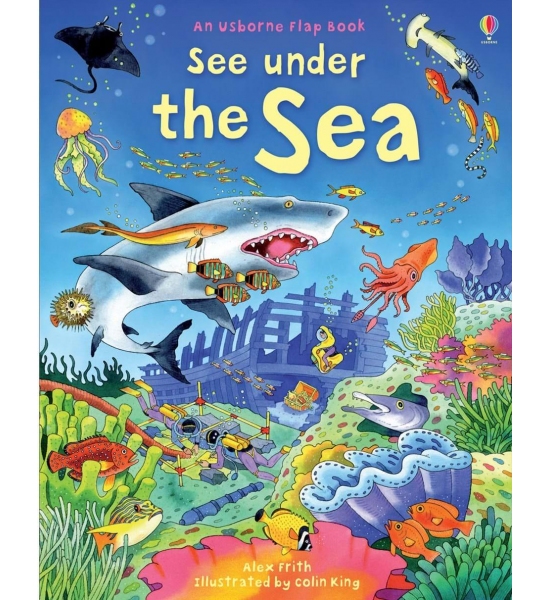 Книга з віконечками See under the sea, Usborne