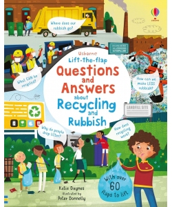 Книга з віконечками Lift-the-flap Questions and Answers About Recycling and Rubbish, Usborne