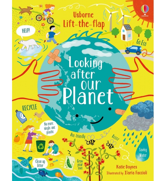 Книга з віконечками Lift-the-Flap Looking After Our Planet, Usborne