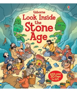Книга з віконечками Look Inside the Stone Age, Usborne
