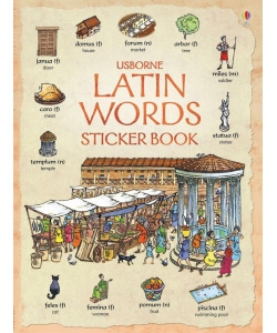 Книга Latin Words Sticker Book, Usborne Книга Latin Words Sticker Book, Usborne
