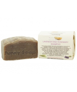 Твердий шампунь для нормального та сухого волосся Funky Soap, лаванда та розмарин