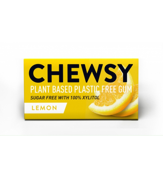 Веганская жевательная резинка без сахара Chewsy Лимон