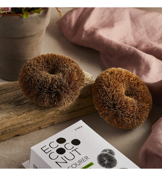 Кокосовые ежи для посуды, сантехники Ecococonut