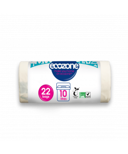 Биоразлагаемые мусорные пакеты 10 л ECOZONE, 22 шт