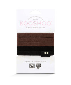 Экологические резинки для волос KOOSHOO, Brown Black