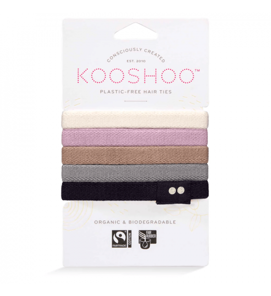 Экологические резинки для волос KOOSHOO, Silver