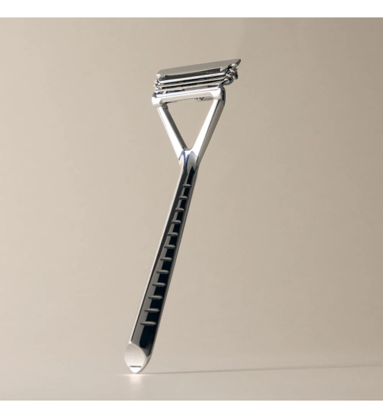 Многоразовая бритва с плавающей головкой Leaf Shave, цвет Silver