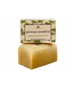 Твердый шампунь для укрепления волос Моринга, Funky Soap