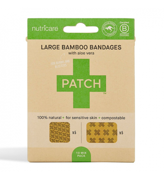 Большие бамбуковые пластыри с Алоэ Вера Patch, nutricare