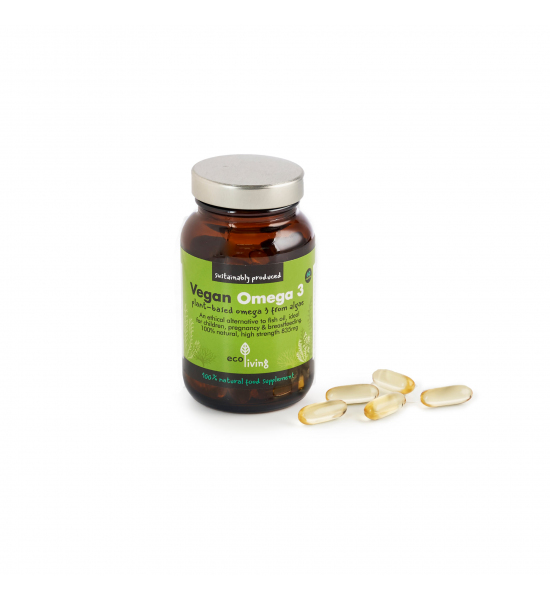 Веганские Omega-3 капсулы 60 шт, Eco Living