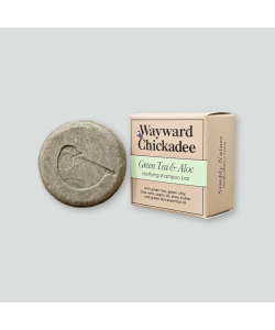 Твердий шампунь для додаткового очищення Wayward Chickadee, Зелений чай і Алое