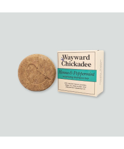 Твердий шампунь для об'єму Wayward Chickadee, Хна і М'ята