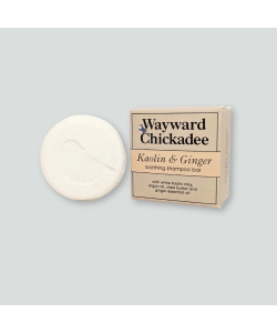 Твердий шампунь для заспокоєння сухої шкіри голови Wayward Chickadee, Каолін та Імбир