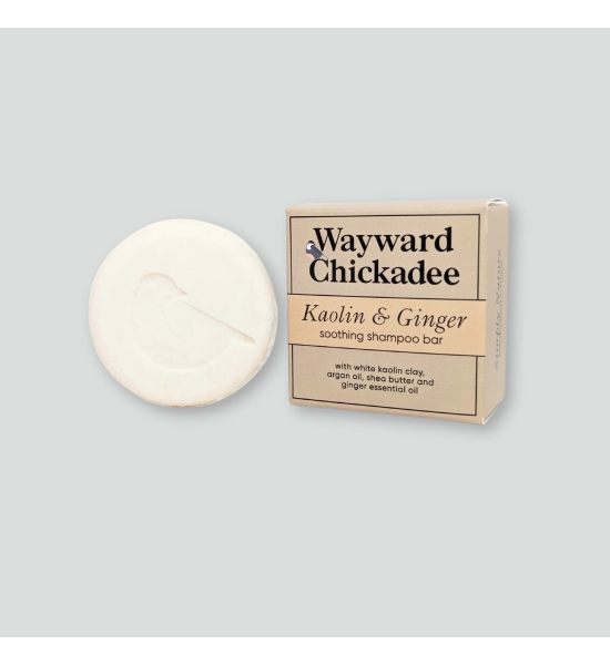 Твердий шампунь для заспокоєння сухої шкіри голови Wayward Chickadee, Каолін та Імбир