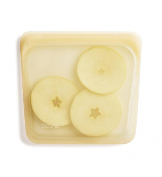 Силиконовый органайзер Stasher, sandwich bag 450 мл, цвет Rainbow Yellow
